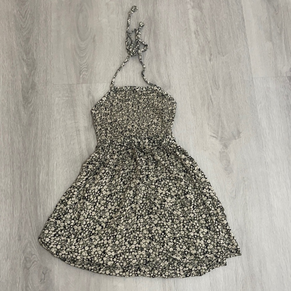Open back Halter Skater Dress
